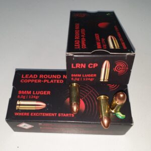 GECO LEAD ROUND NOSE COPPER-PLATED - 9MM LUGER